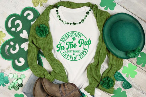 Everyone in the Pub Gettin' Tipsy Tee (St. Patrick's Day Collection)