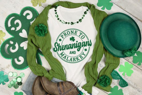 Prone to Shenanigans and Malarky Tee (St. Patrick's Day Collection)