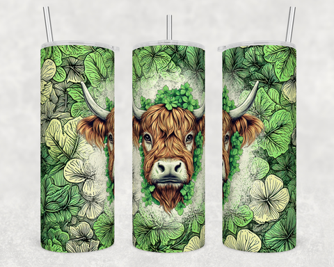 Highland Cow Tumbler (St. Patrick's Day Collection)