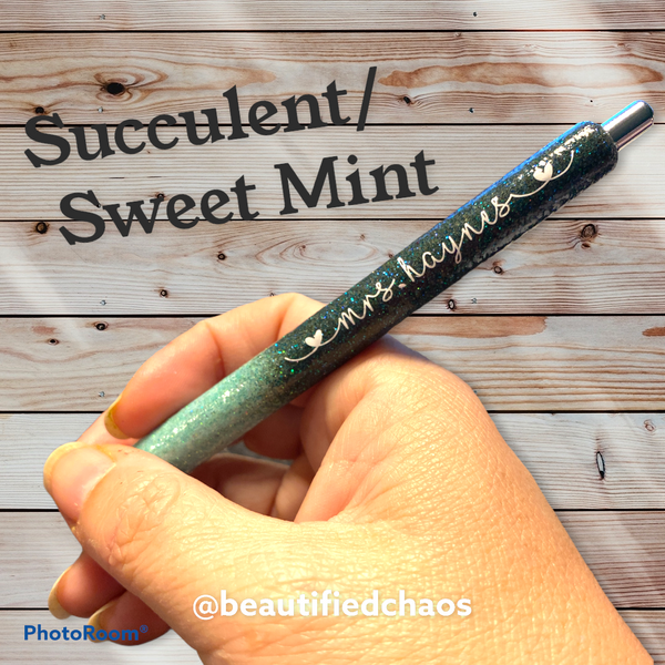 Personalized Glitter Pen