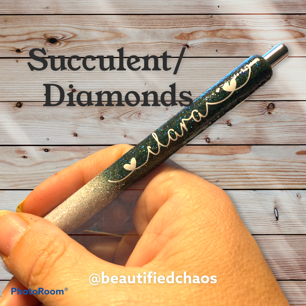Personalized Glitter Pen