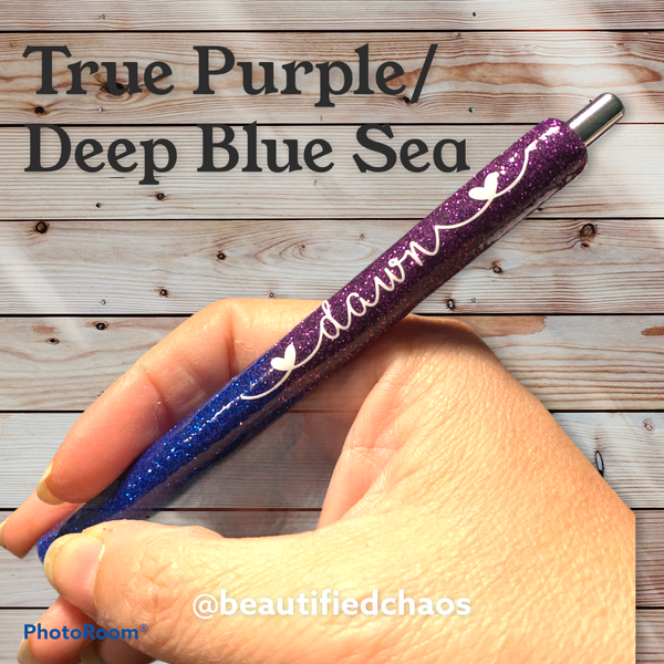 Personalized Glitter Pen