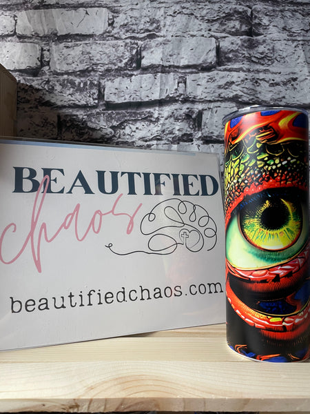 20oz red dragon eye Tumbler