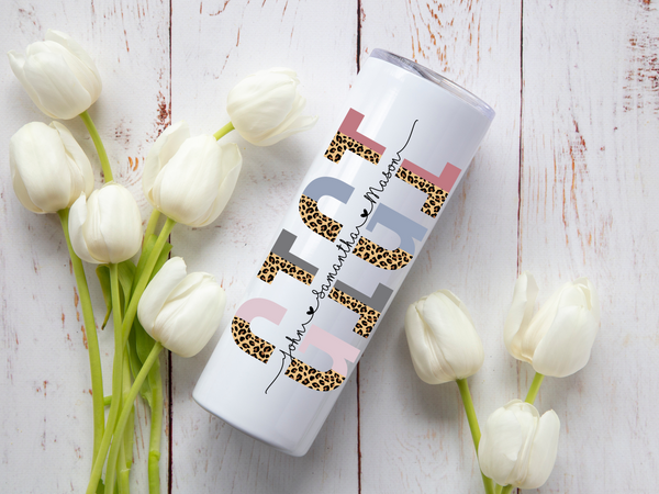 Mom & Grandma Name Tumbler | Personalized Gift | Starfish Mission Fundraiser