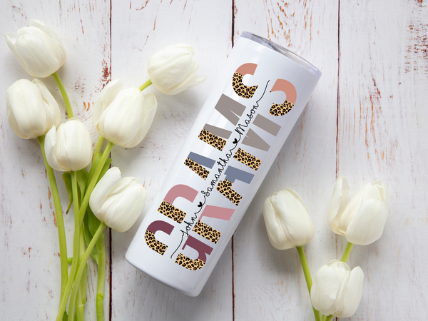 Mom & Grandma Name Tumbler | Personalized Gift | Starfish Mission Fundraiser