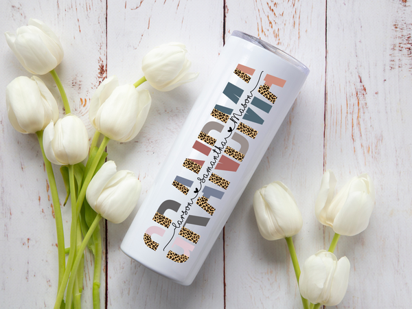 Mom & Grandma Name Tumbler | Personalized Gift | Starfish Mission Fundraiser