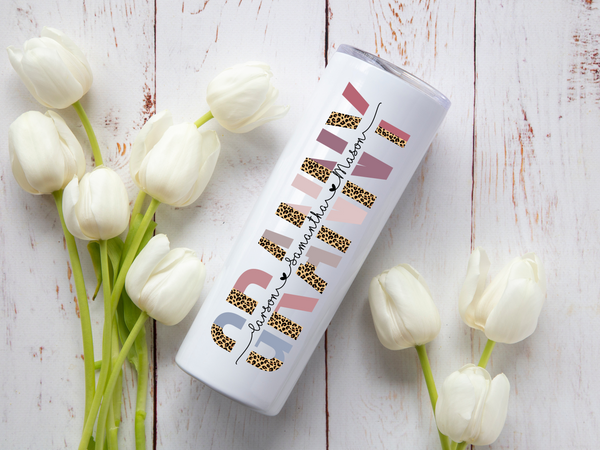 Mom & Grandma Name Tumbler | Personalized Gift | Starfish Mission Fundraiser