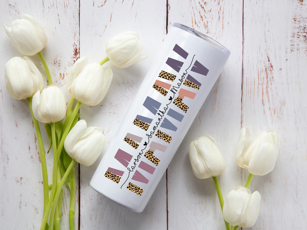 Mom & Grandma Name Tumbler | Personalized Gift | Starfish Mission Fundraiser