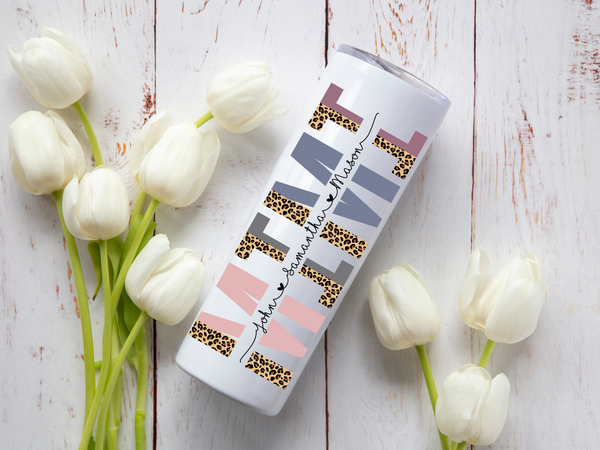 Mom & Grandma Name Tumbler | Personalized Gift | Starfish Mission Fundraiser