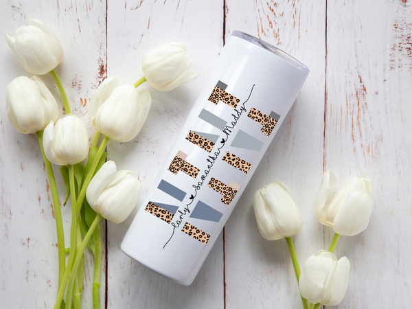 Mom & Grandma Name Tumbler | Personalized Gift | Starfish Mission Fundraiser