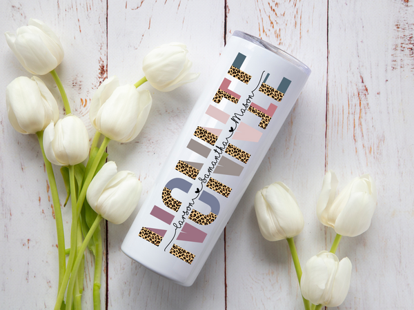 Mom & Grandma Name Tumbler | Personalized Gift | Starfish Mission Fundraiser