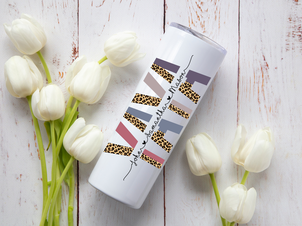 Mom & Grandma Name Tumbler | Personalized Gift | Starfish Mission Fundraiser
