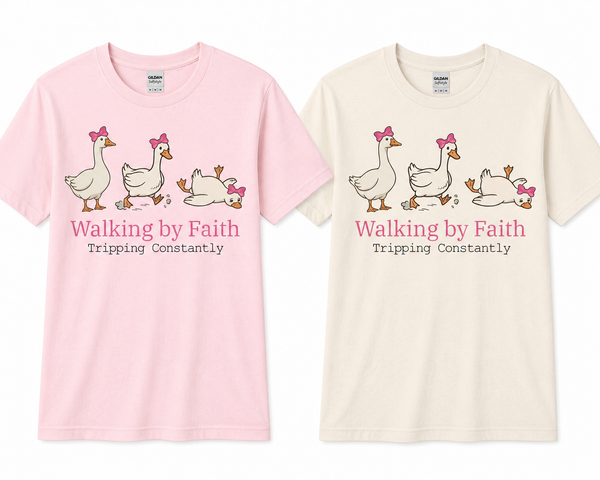 Walking by Faith (Tripping Constantly) Tee | Starfish Mission Fundraiser