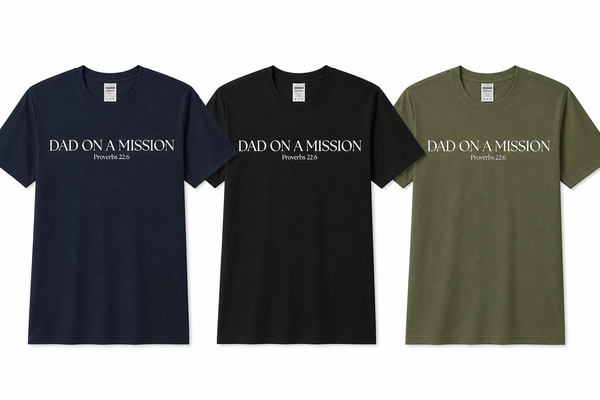 Dad on a Mission Tee | Proverbs 22:6 | Starfish Mission Fundraiser