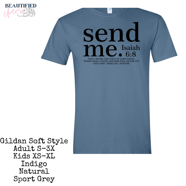 Send Me – Isaiah 6:8 Tee | Starfish Mission Fundraiser