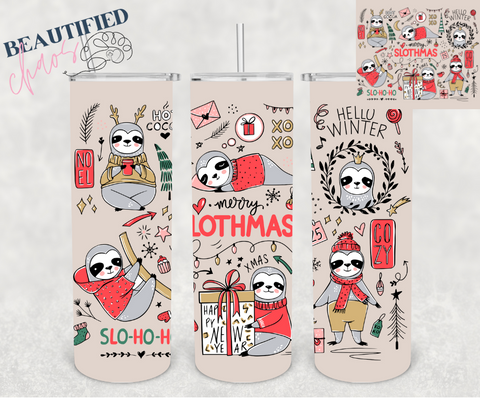 20oz Slothmas Tumbler