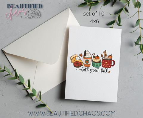 Fall Sweet Fall Notecard Set (10)